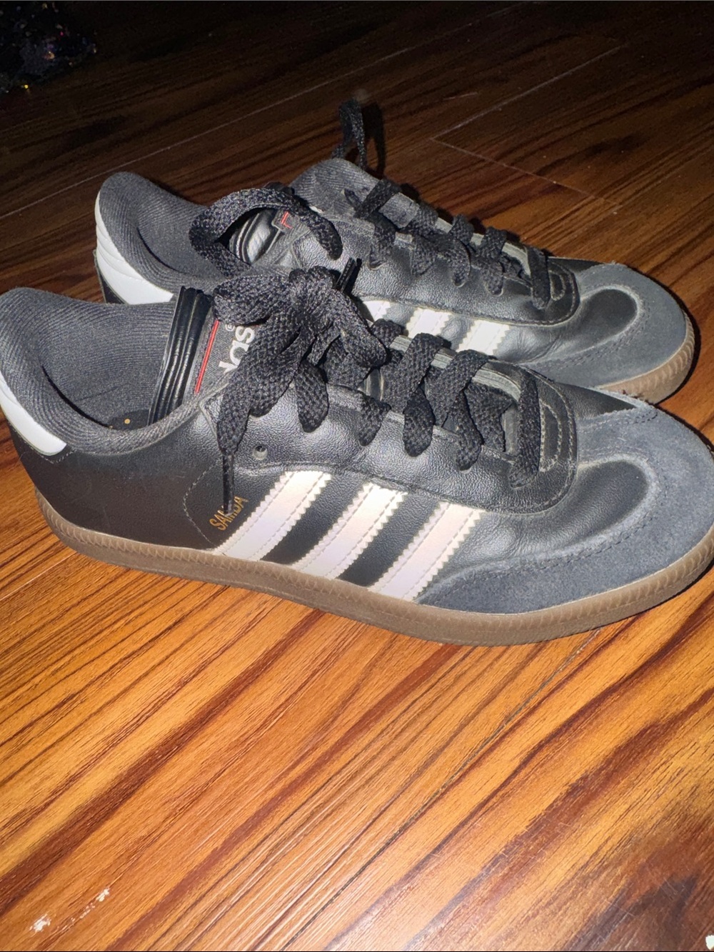 adidas Kids Black and White Samba Sneakers